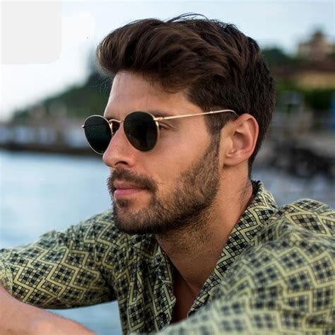 vintage round sunglasses men.